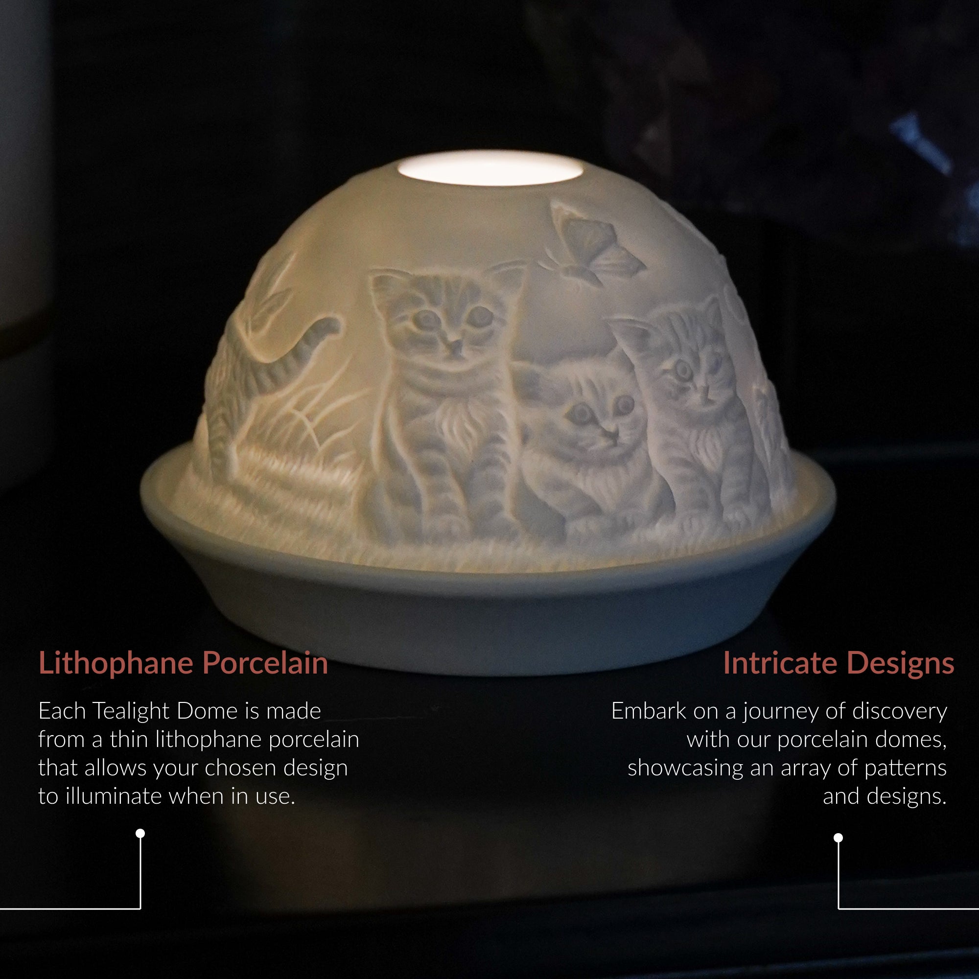 Cello - Tealight Dome - Kittens