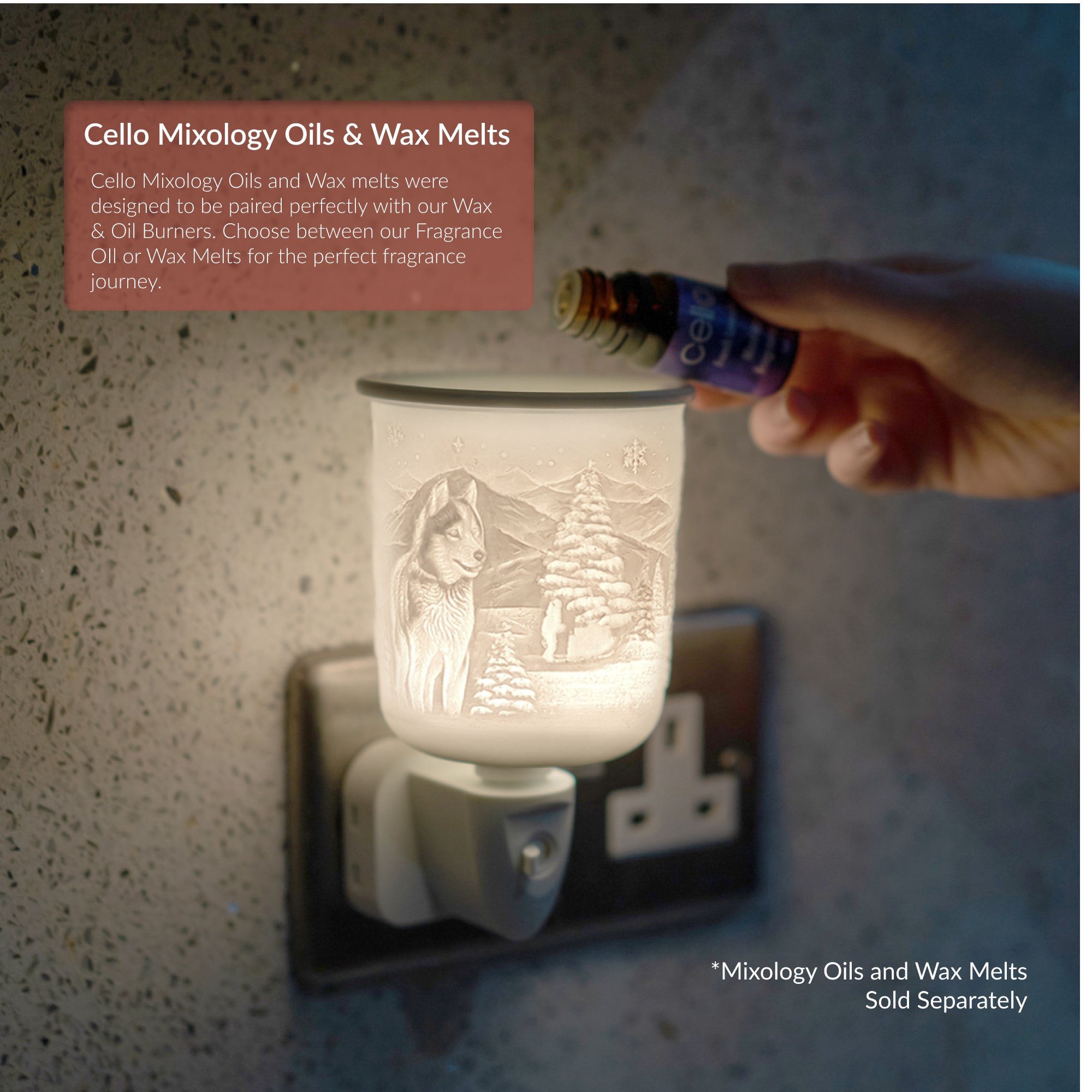 Cello - Porcelain Plug In Electric Warmer - Dog