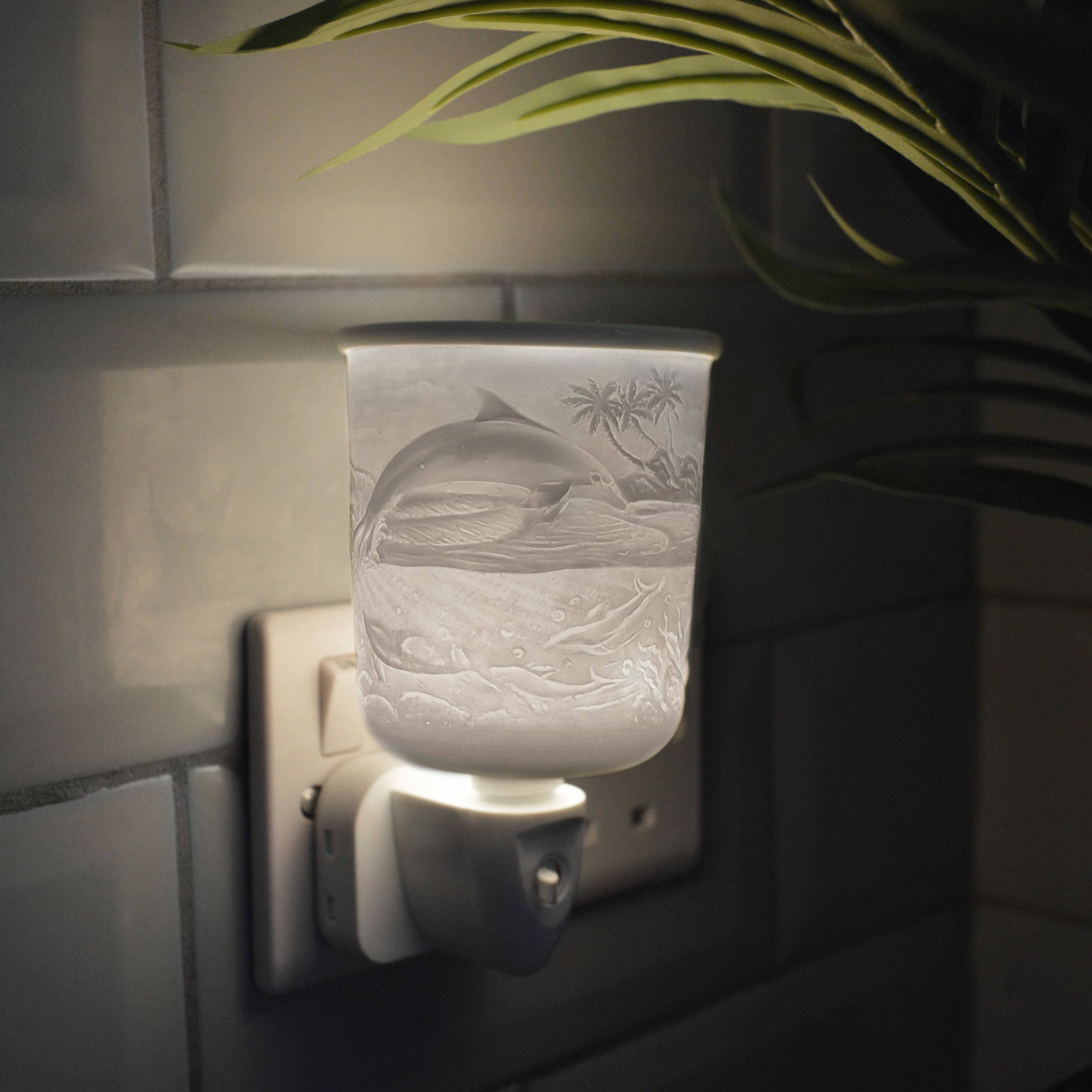 Cello - Porcelain Plug In Electric Warmer - Dolphin