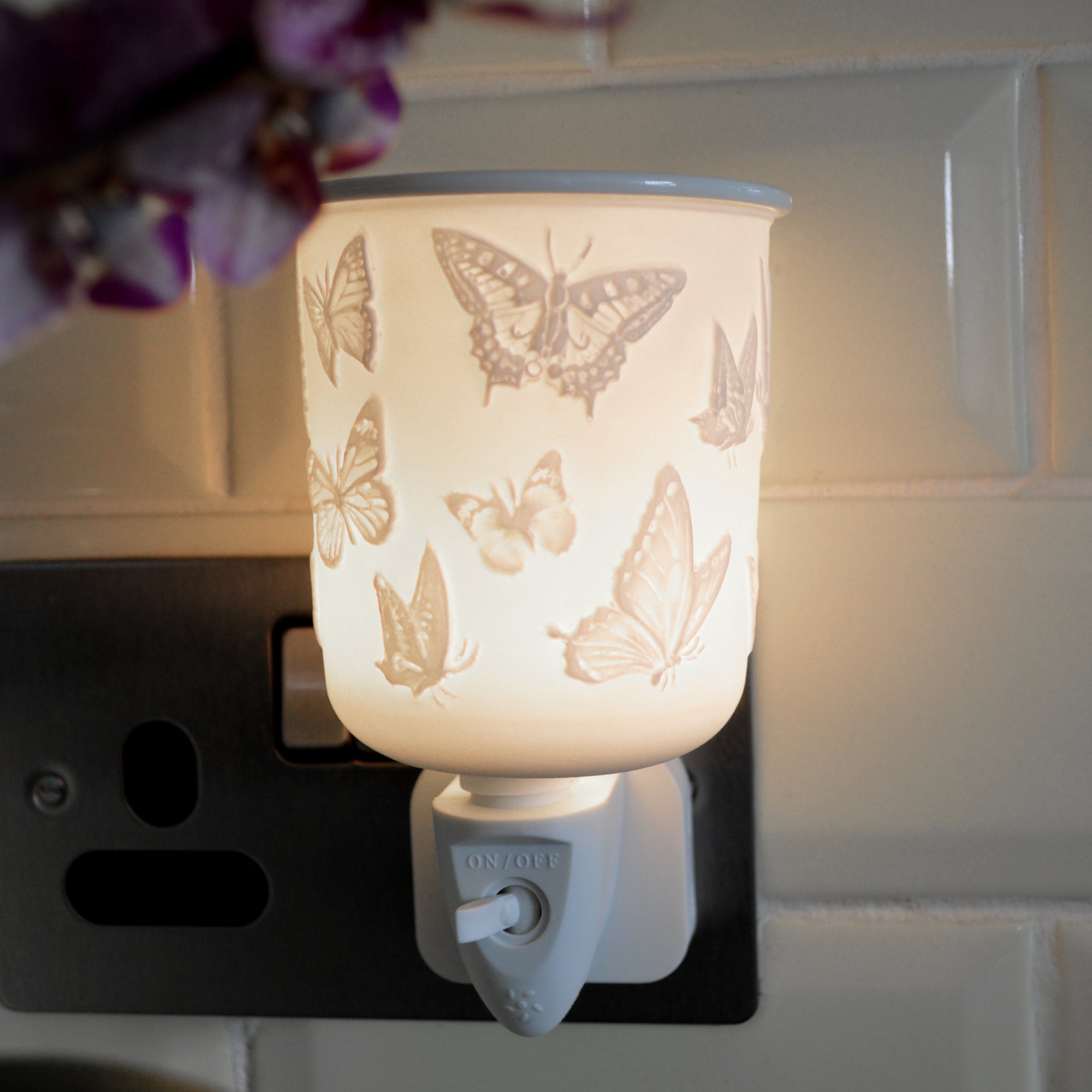 Cello - Porcelain Plug In Electric Warmer - Butterfly