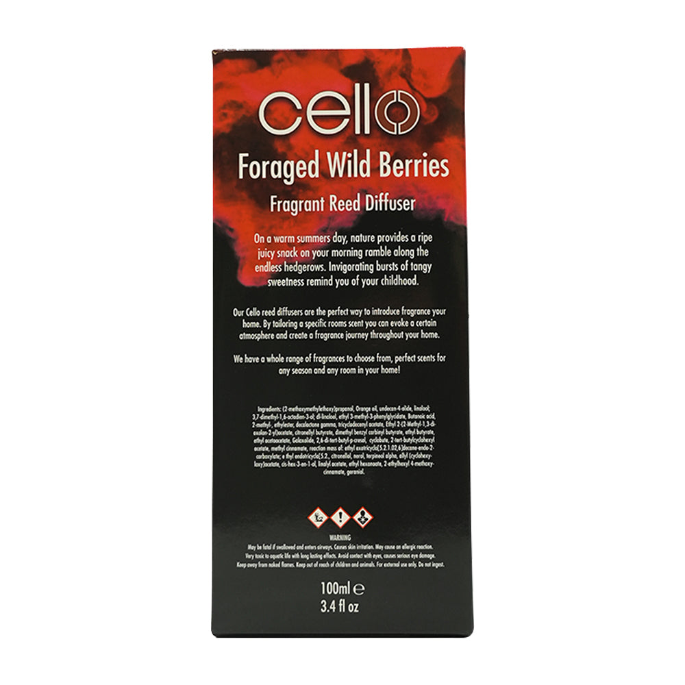 Cello - Fragrance Burst Reed Diffuser - Foraged Wild Berries