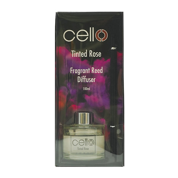 Cello - Fragrance Burst Reed Diffuser - Tinted Rose