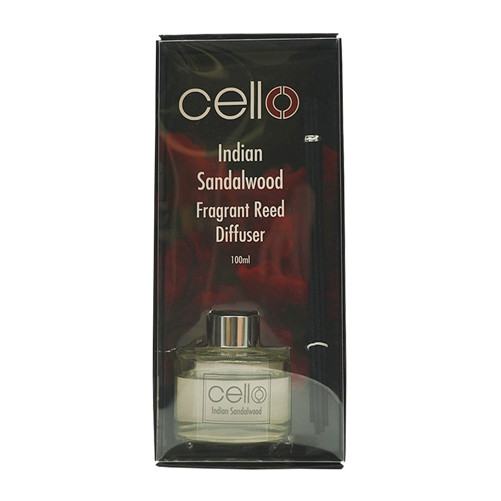 Cello - Fragrance Burst Reed Diffuser - Indian Sandalwood