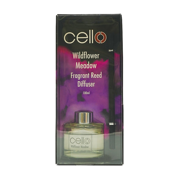 Cello - Fragrance Burst Reed Diffuser - Wildflower Meadow