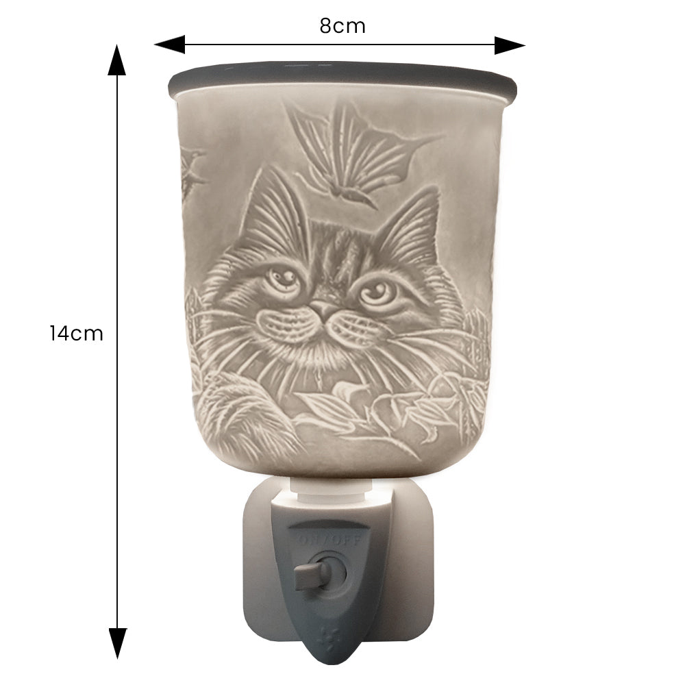 Cello - Porcelain Plug In Electric Melt Warmer - Cat