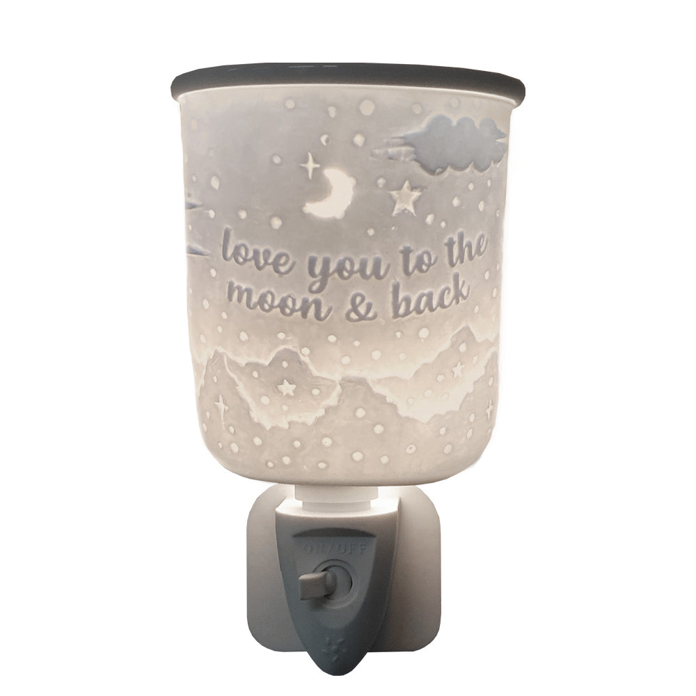 Cello - Porcelain Plug In Electric Melt Warmer - Love You To The Moon & Back
