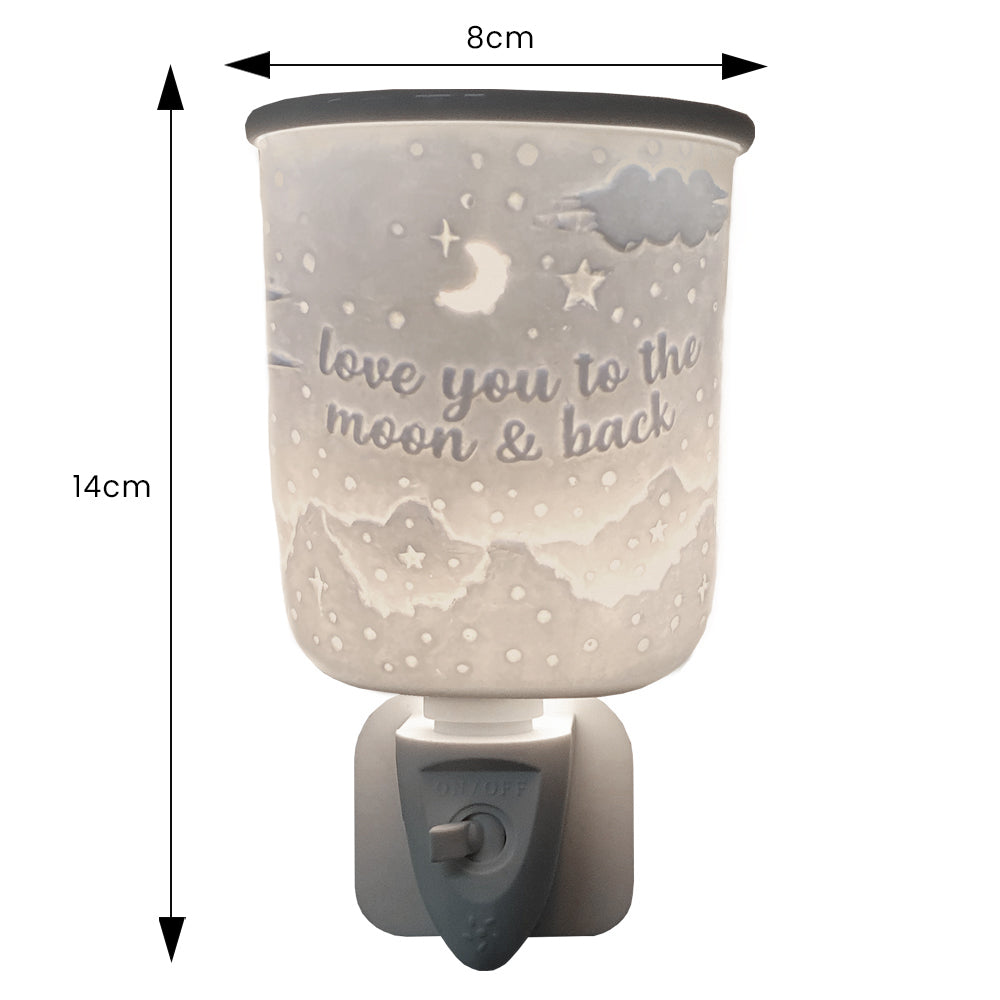 Cello - Porcelain Plug In Electric Melt Warmer - Love You To The Moon & Back