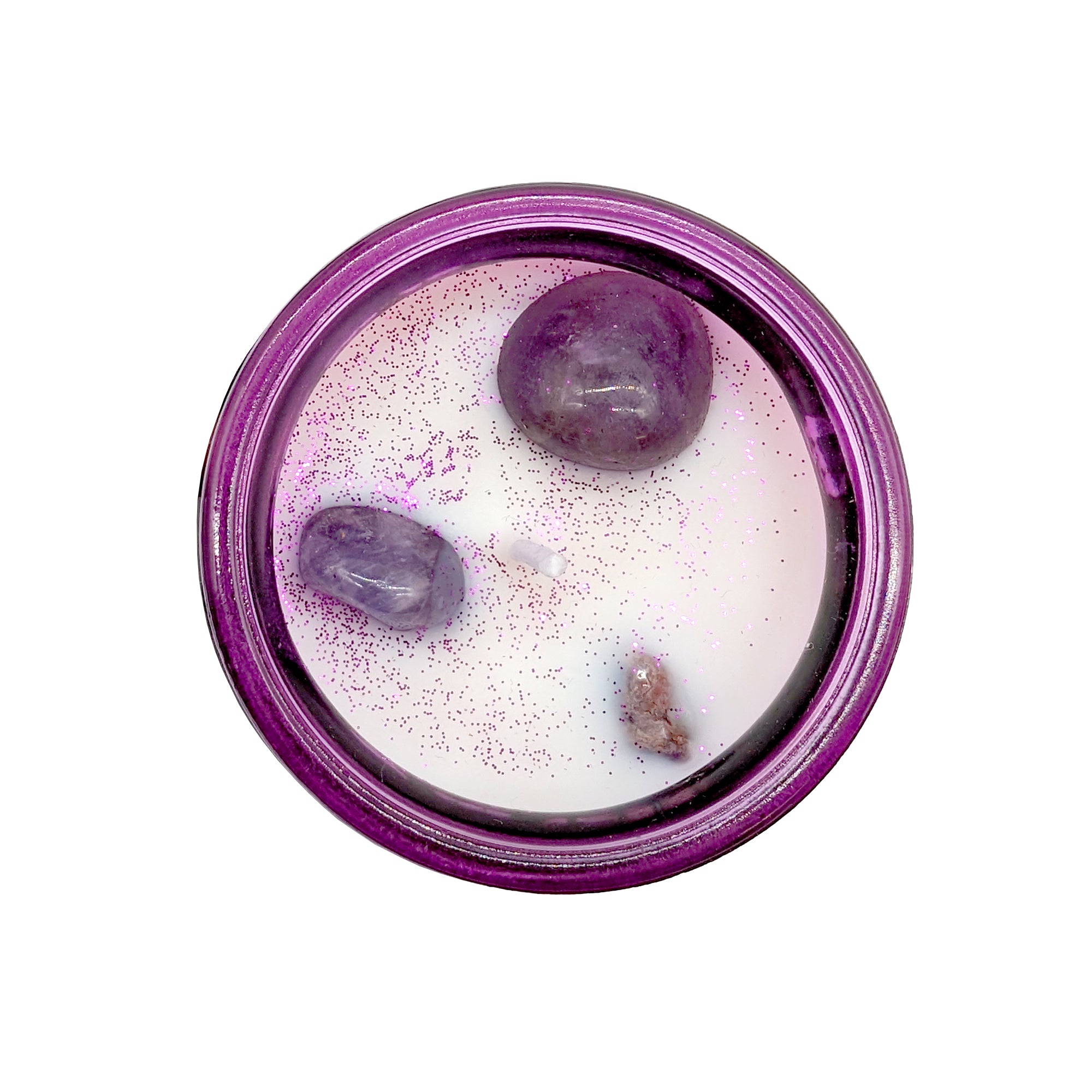 Cello - Gemstone Candle 200g - French Lavender with Amethyst