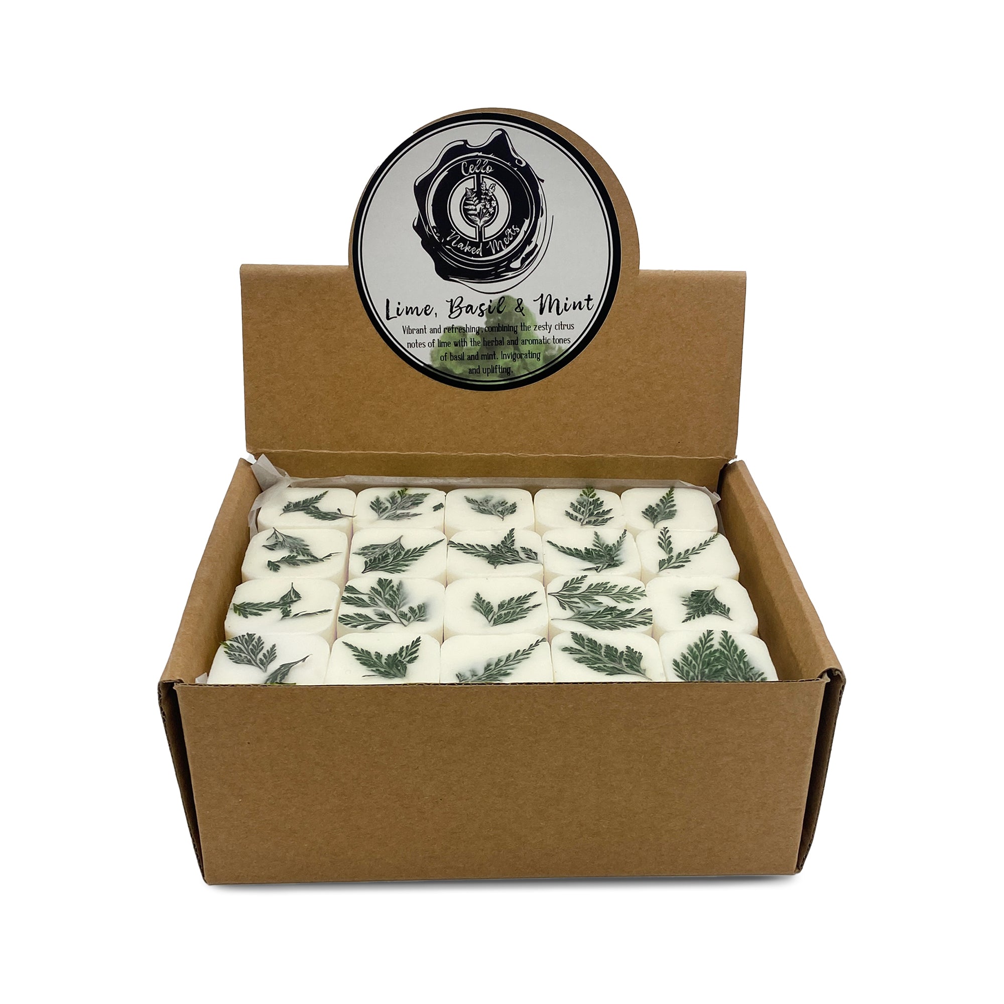 Cello - Naked Melts 100pcs CDU - Lime, Basil & Mint