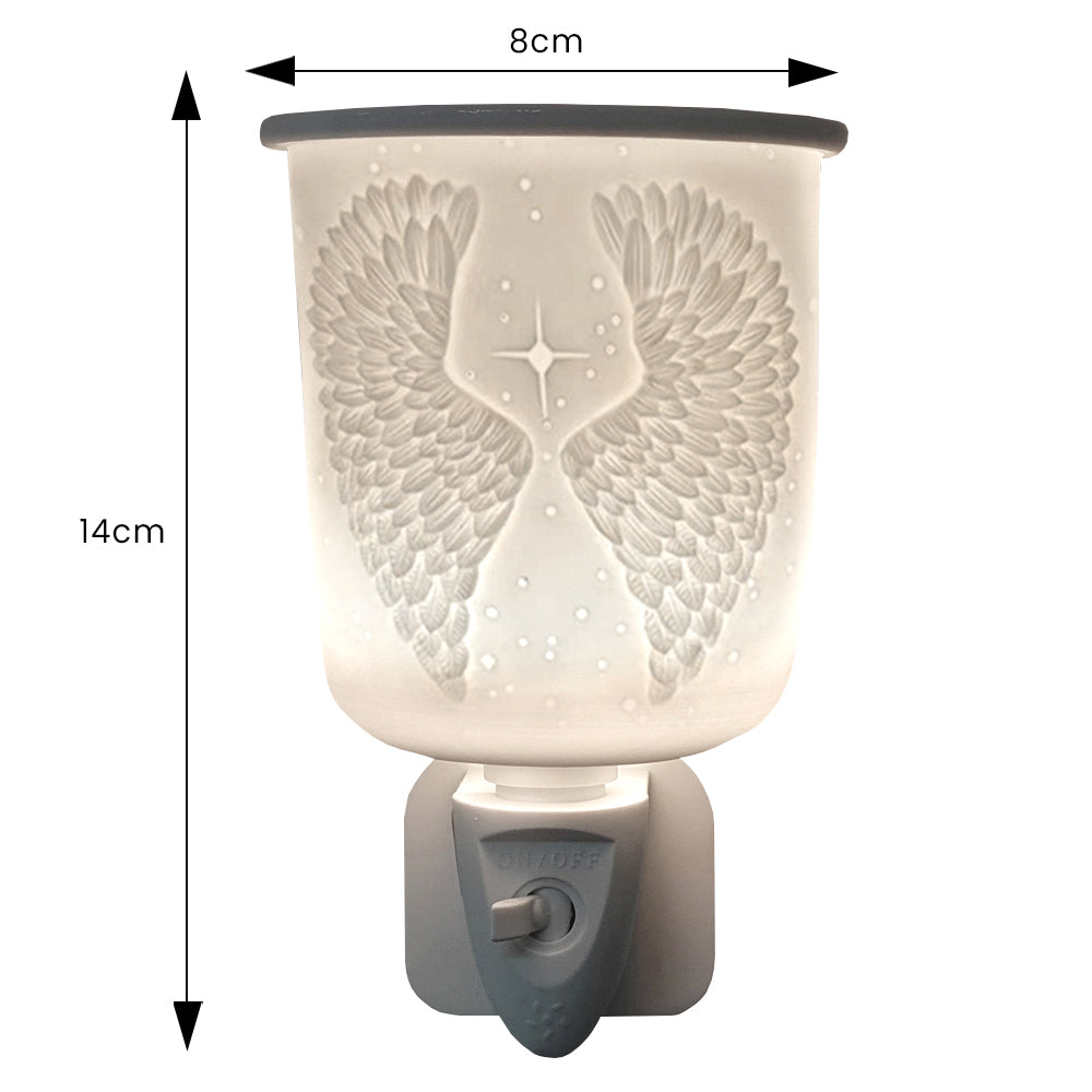 Cello - Porcelain Plug In Electric Melt Warmer - Angel Wings