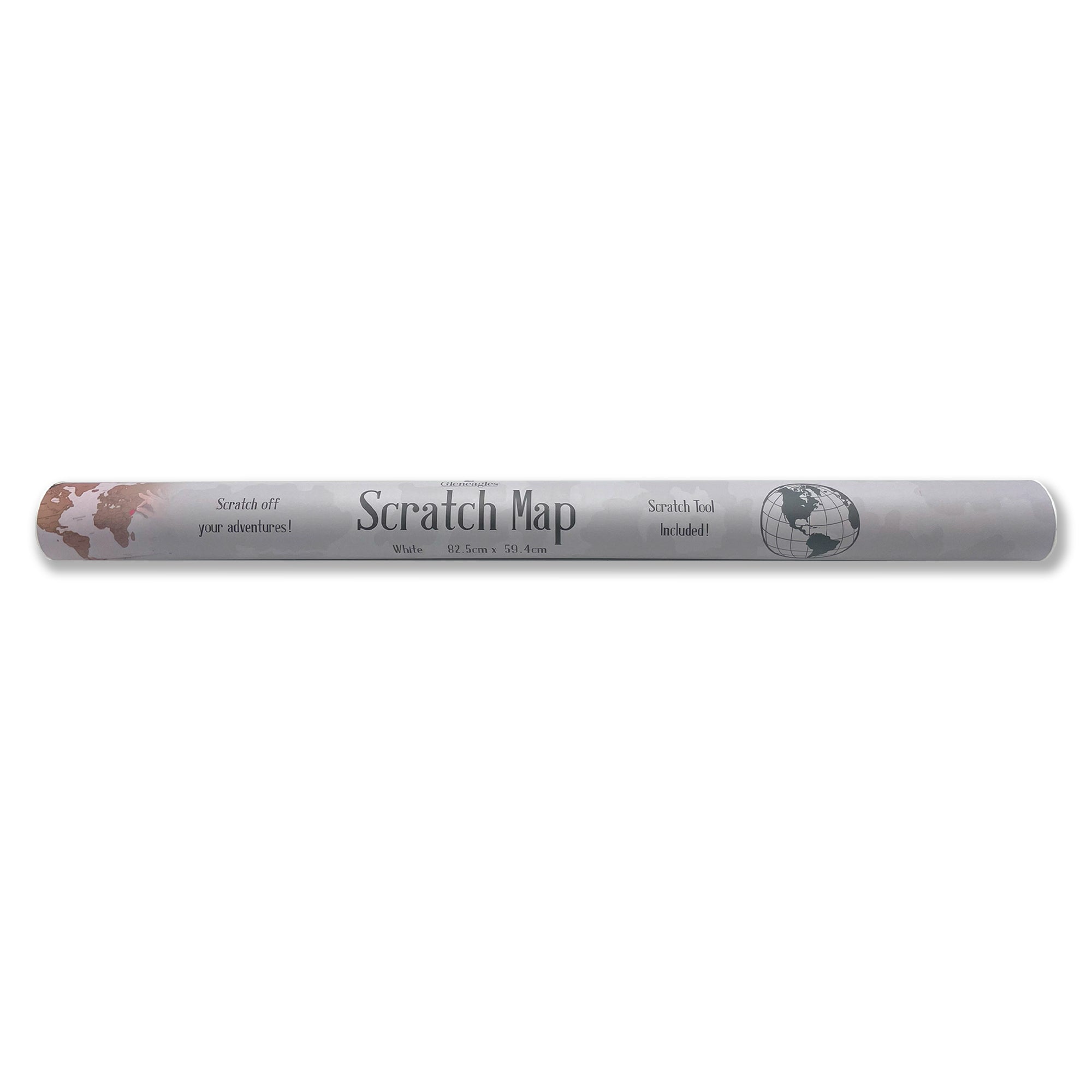Gleneagles - Travel Scratch World Map - White