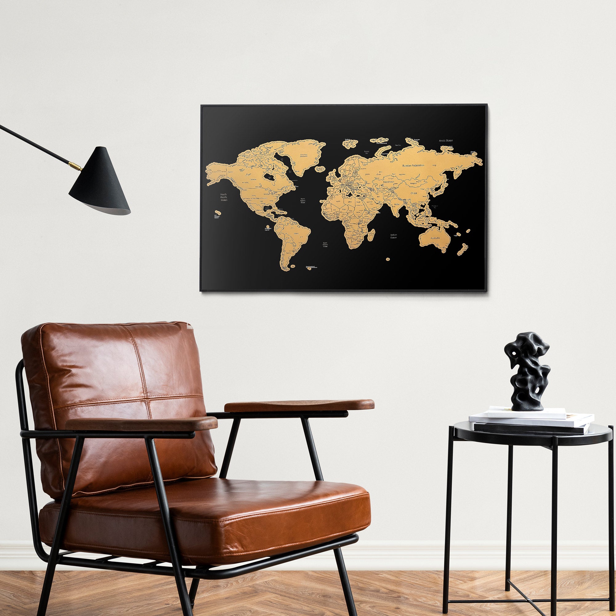 Gleneagles - Travel Scratch World Map - Black