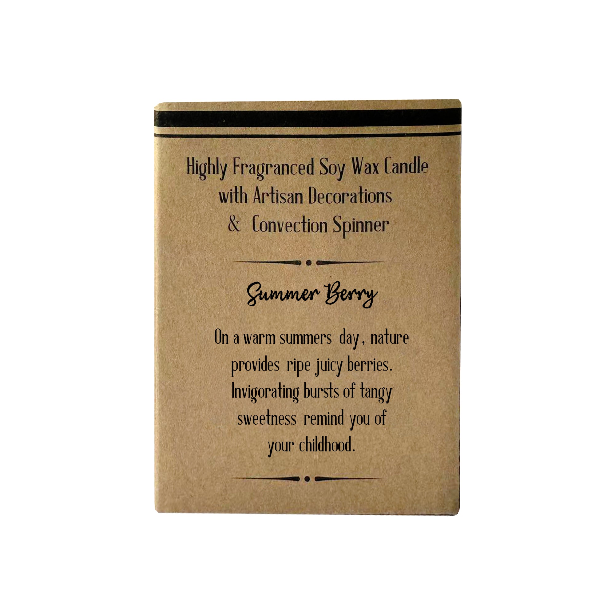 Cello - Naked Convection Spinner Candle 200g - Summer Berry