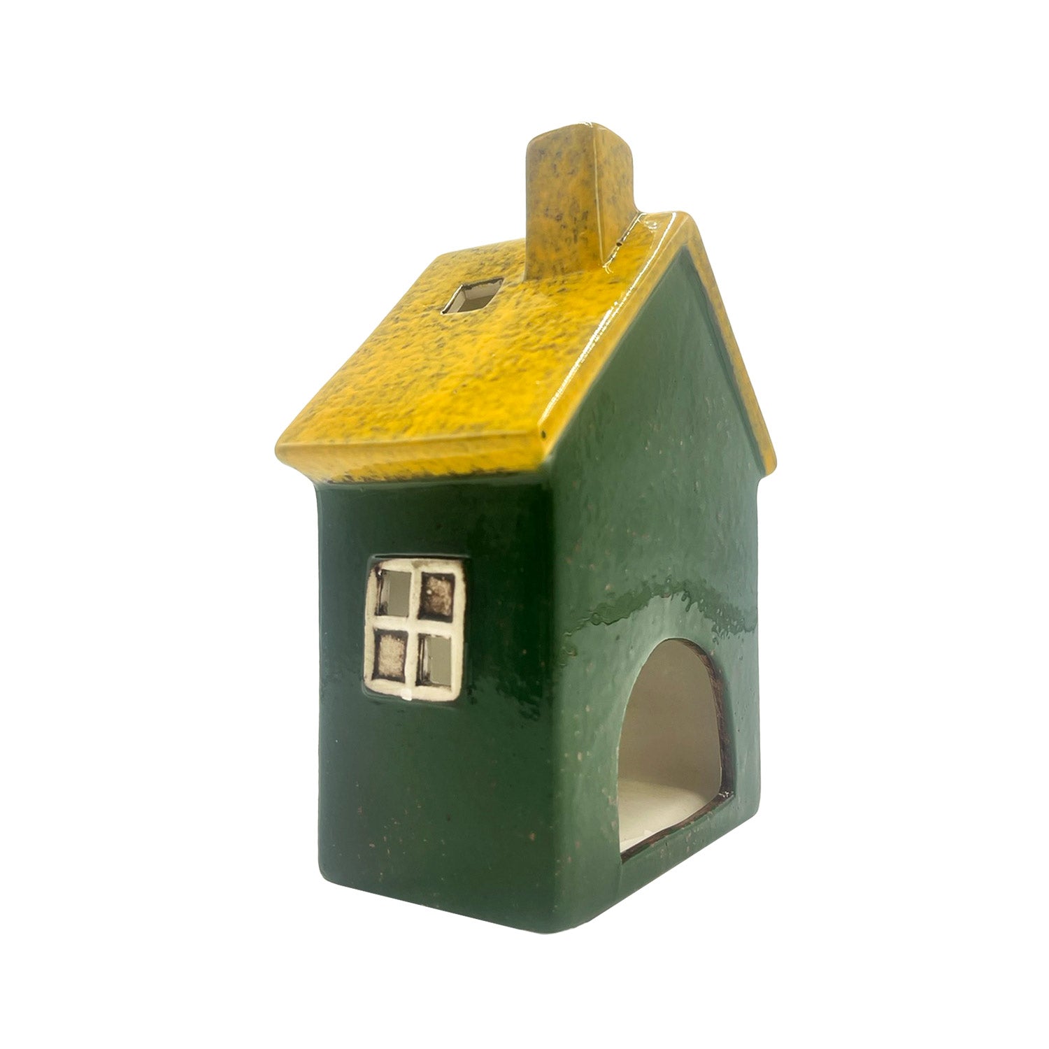 Cello - Seaside Lodge Tealight - Green & Yellow