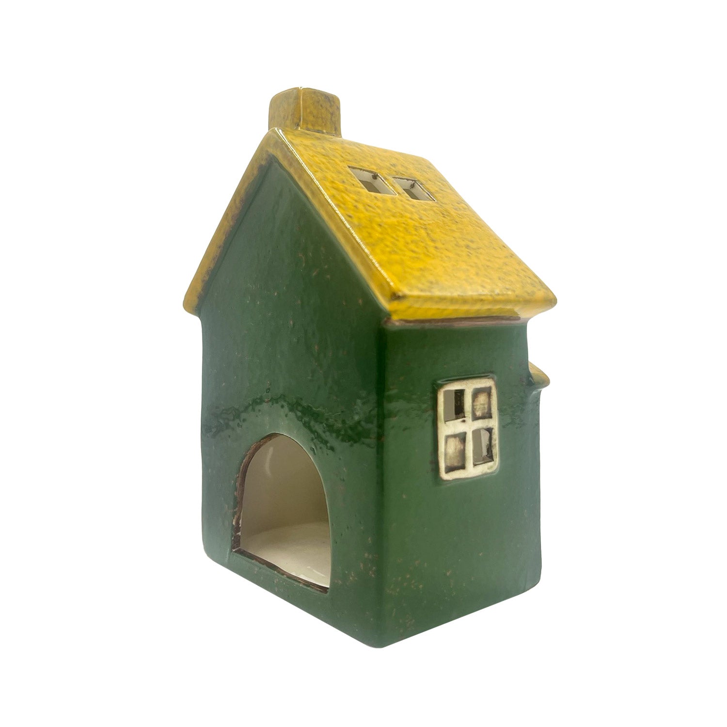 Cello - Seaside Lodge Tealight - Green & Yellow