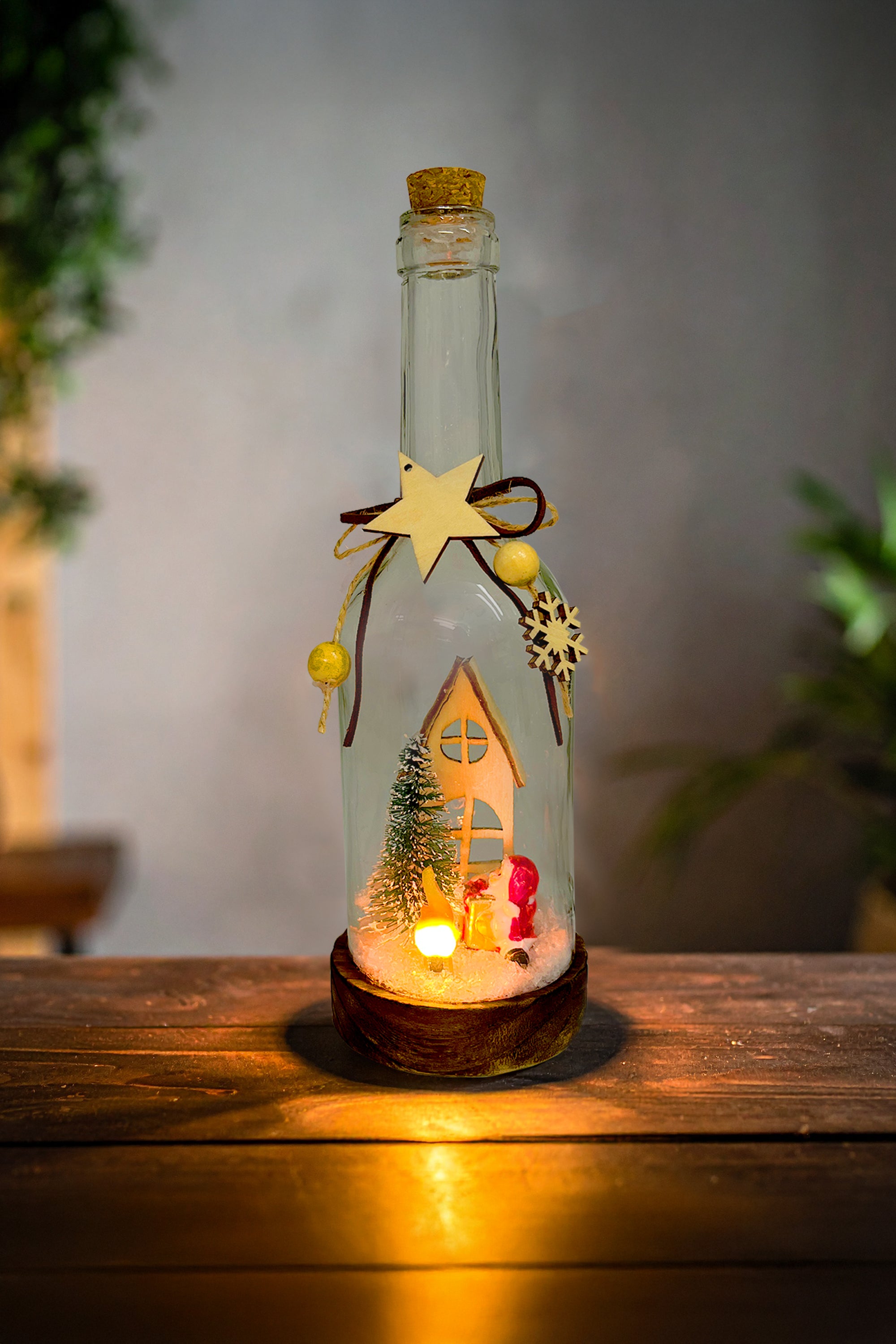 Gleneagles - FireGlow Flame Holiday USB Glass Bottle