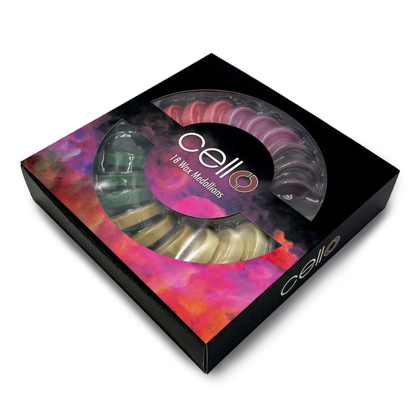 Cello - 18 Piece Wax Medallion Set