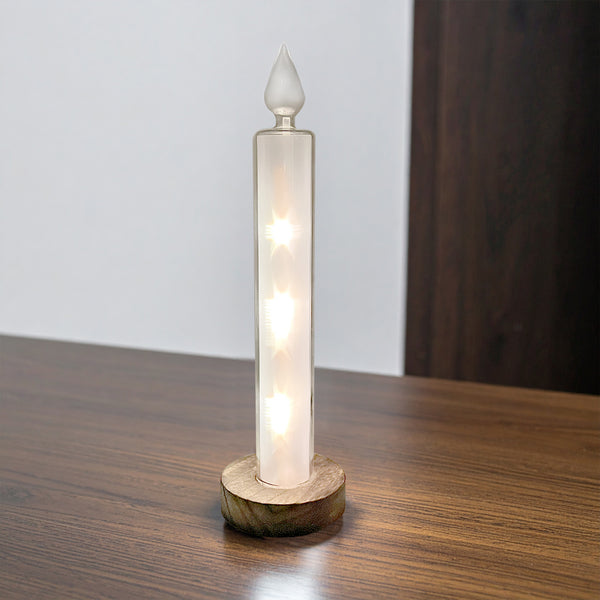 Gleneagles - Moving Stars White LED USB Glass Candle