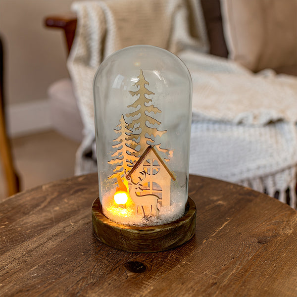 Gleneagles - FireGlow Stag LED USB Flame Glass Dome