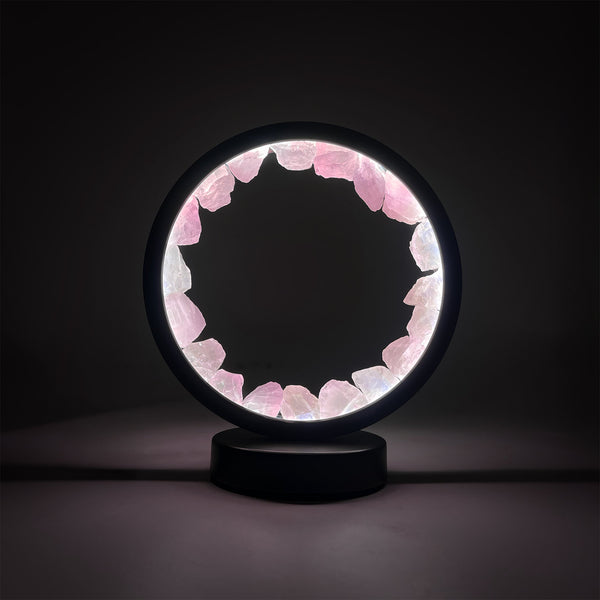 Gleneagles - Circle Earth LED Lamp - Rose Quartz