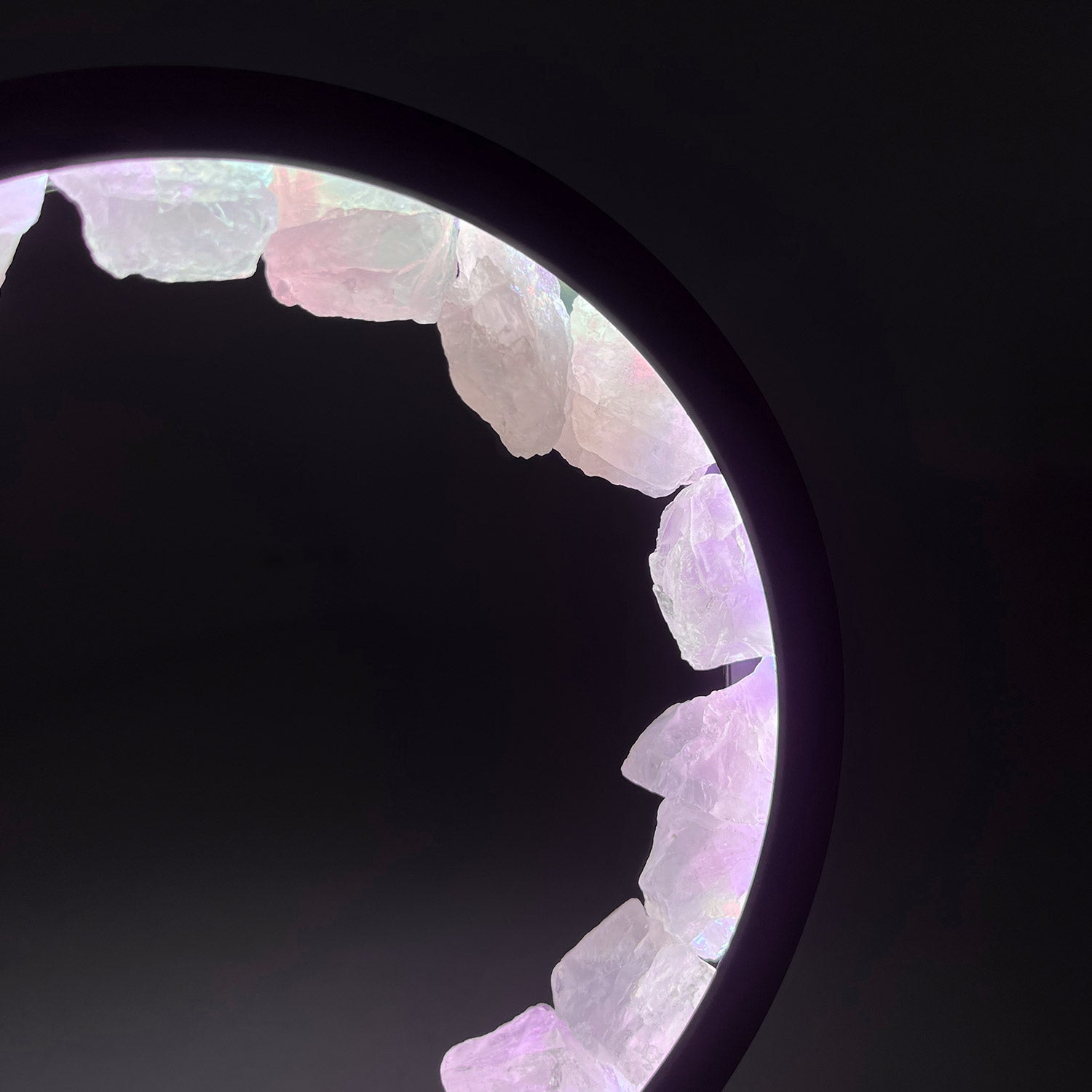 Gleneagles - Circle Earth LED Lamp - Rose Quartz