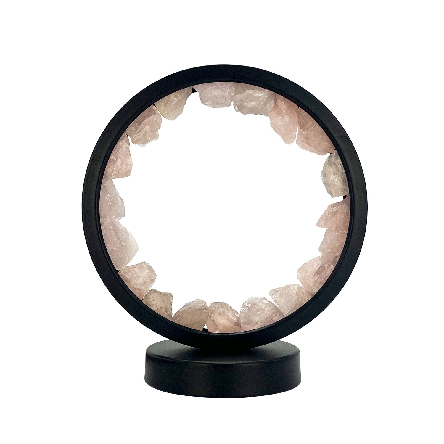 Gleneagles - Circle Earth LED Lamp - Rose Quartz