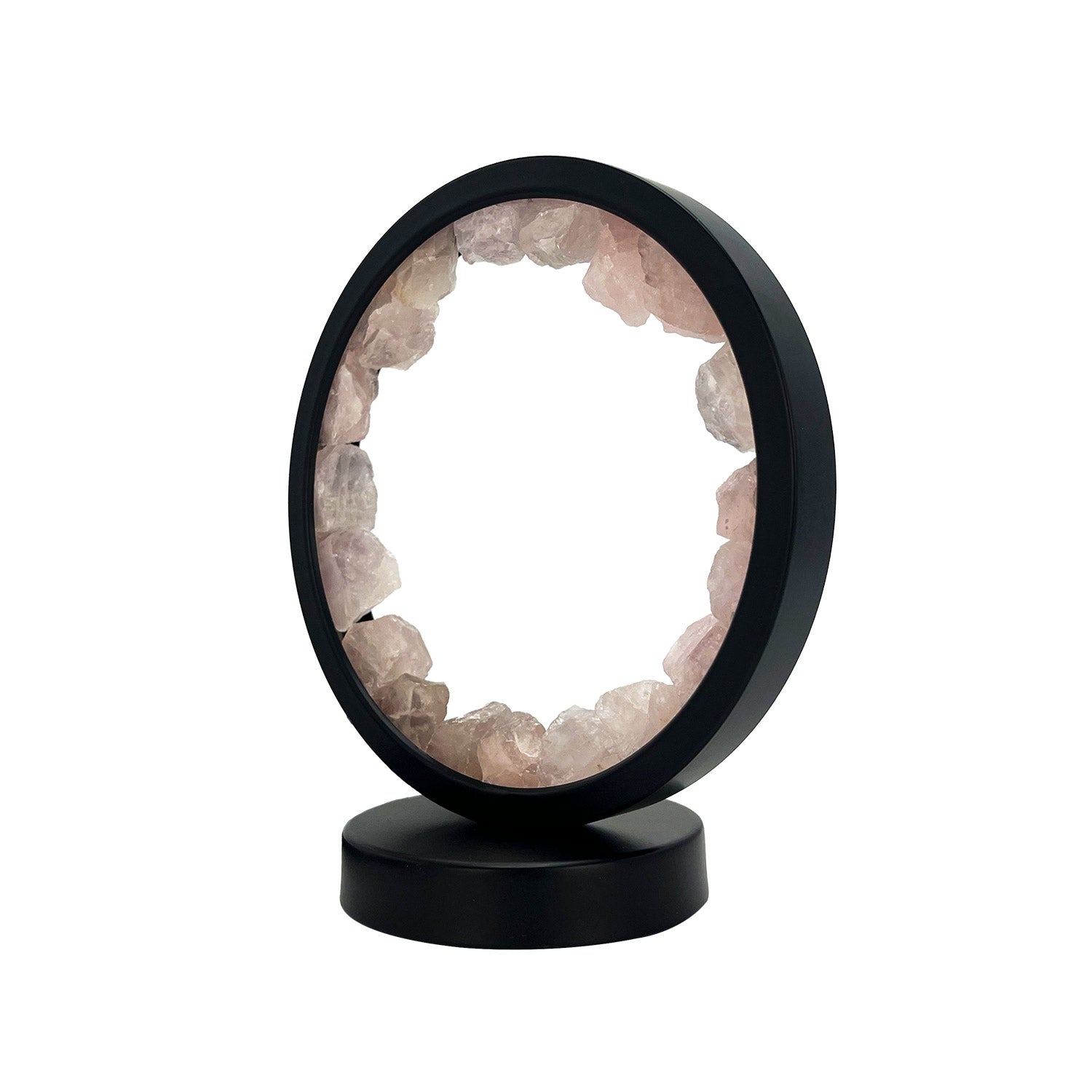 Gleneagles - Circle Earth LED Lamp - Rose Quartz