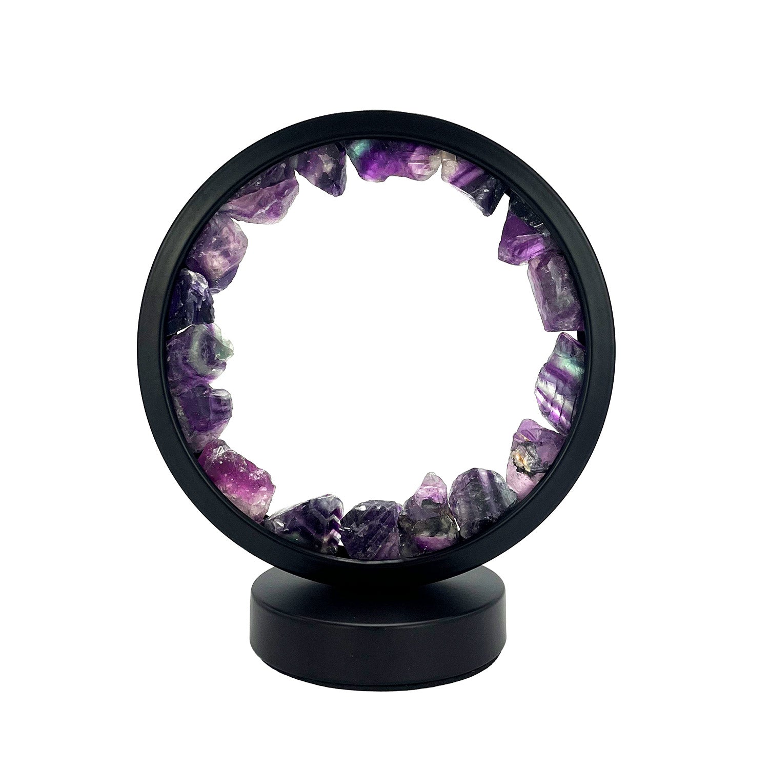 Gleneagles - Circle Earth LED Lamp - Purple Fluorite