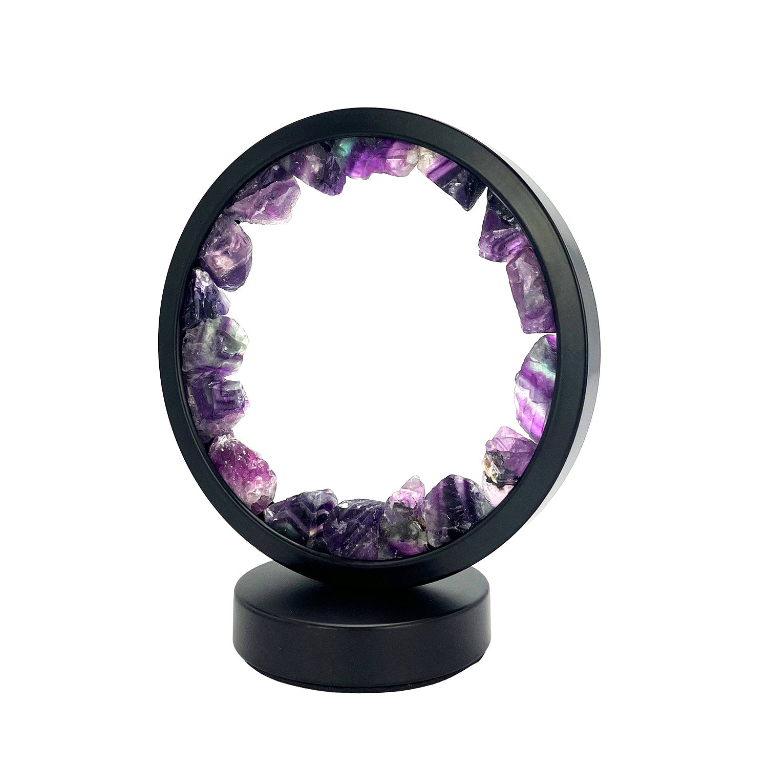 Gleneagles - Circle Earth LED Lamp - Purple Fluorite
