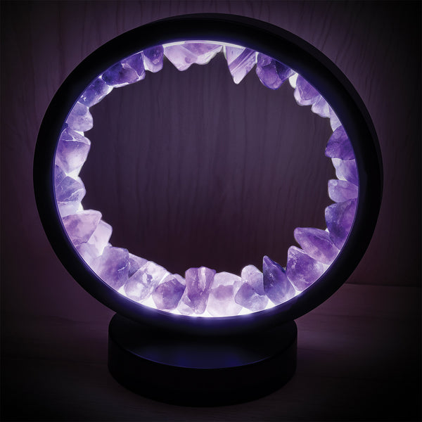 Gleneagles - Circle Earth LED Lamp - Purple Fluorite