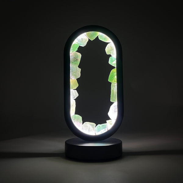 Gleneagles - Oval Earth LED Lamp - Green Fluorite