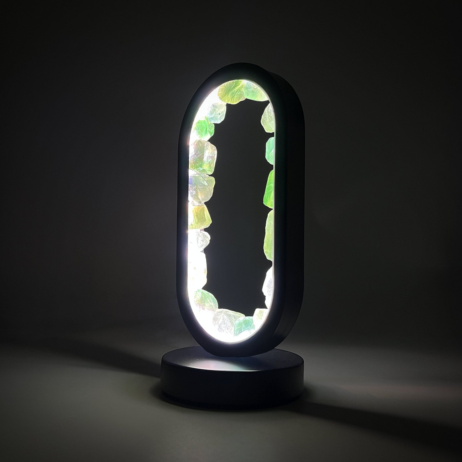 Gleneagles - Oval Earth LED Lamp - Green Fluorite