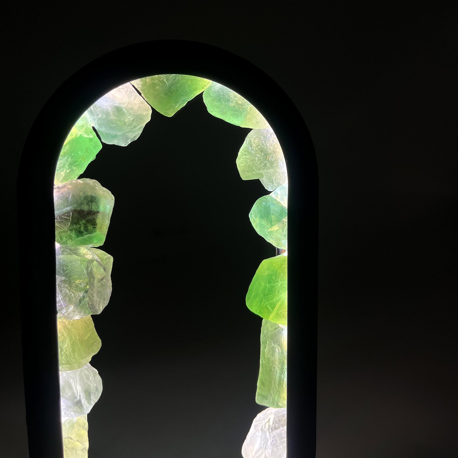 Gleneagles - Oval Earth LED Lamp - Green Fluorite