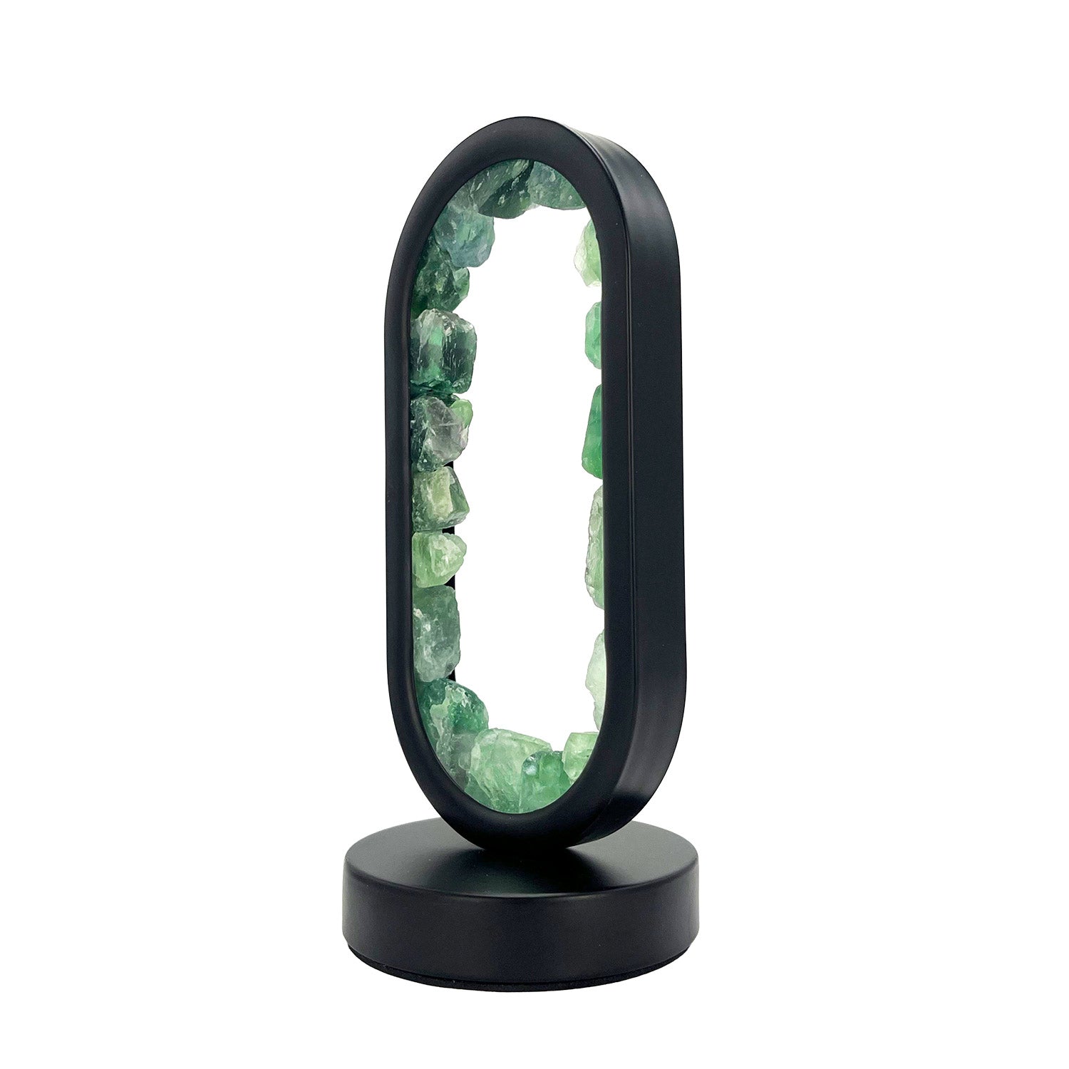 Gleneagles - Oval Earth LED Lamp - Green Fluorite