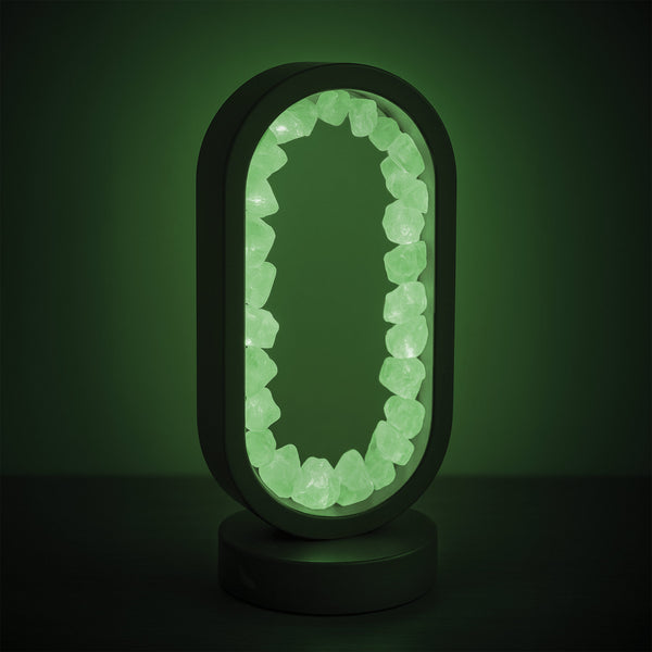 Gleneagles - Oval Earth LED Lamp - Green Fluorite