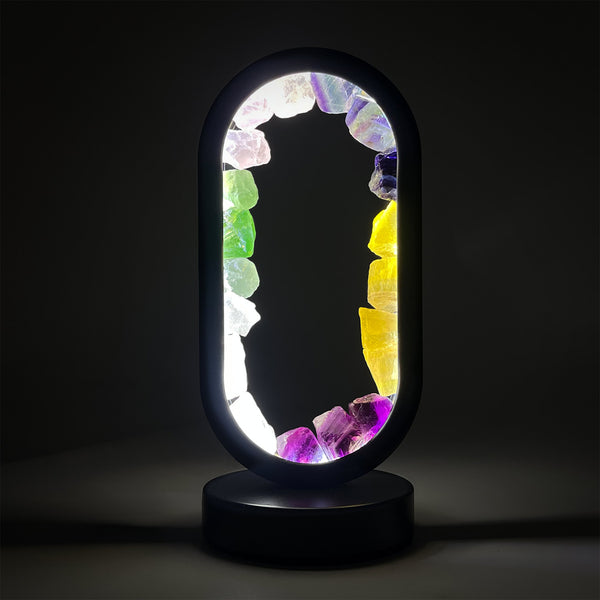 Gleneagles - Oval Earth LED Lamp - Mixed Minerals