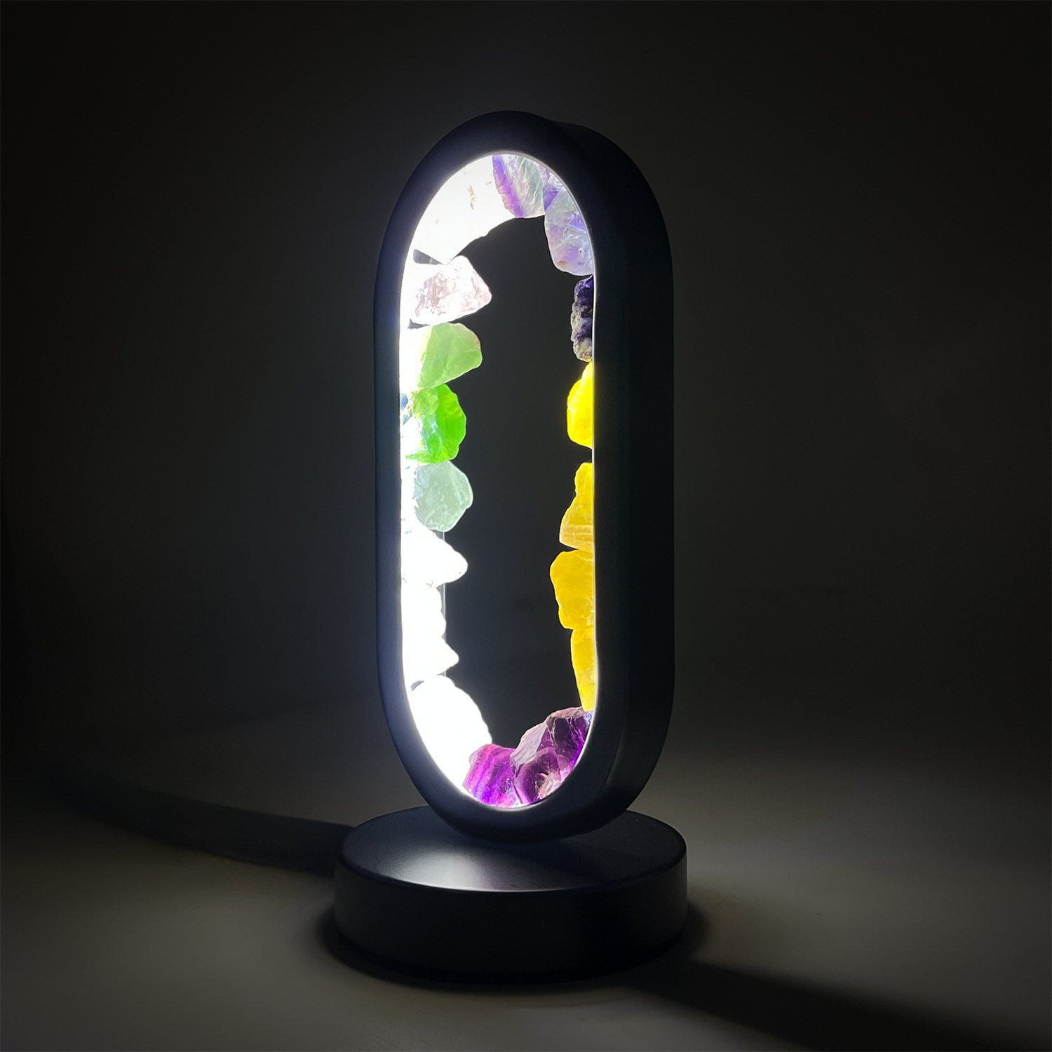 Gleneagles - Oval Earth LED Lamp - Mixed Minerals