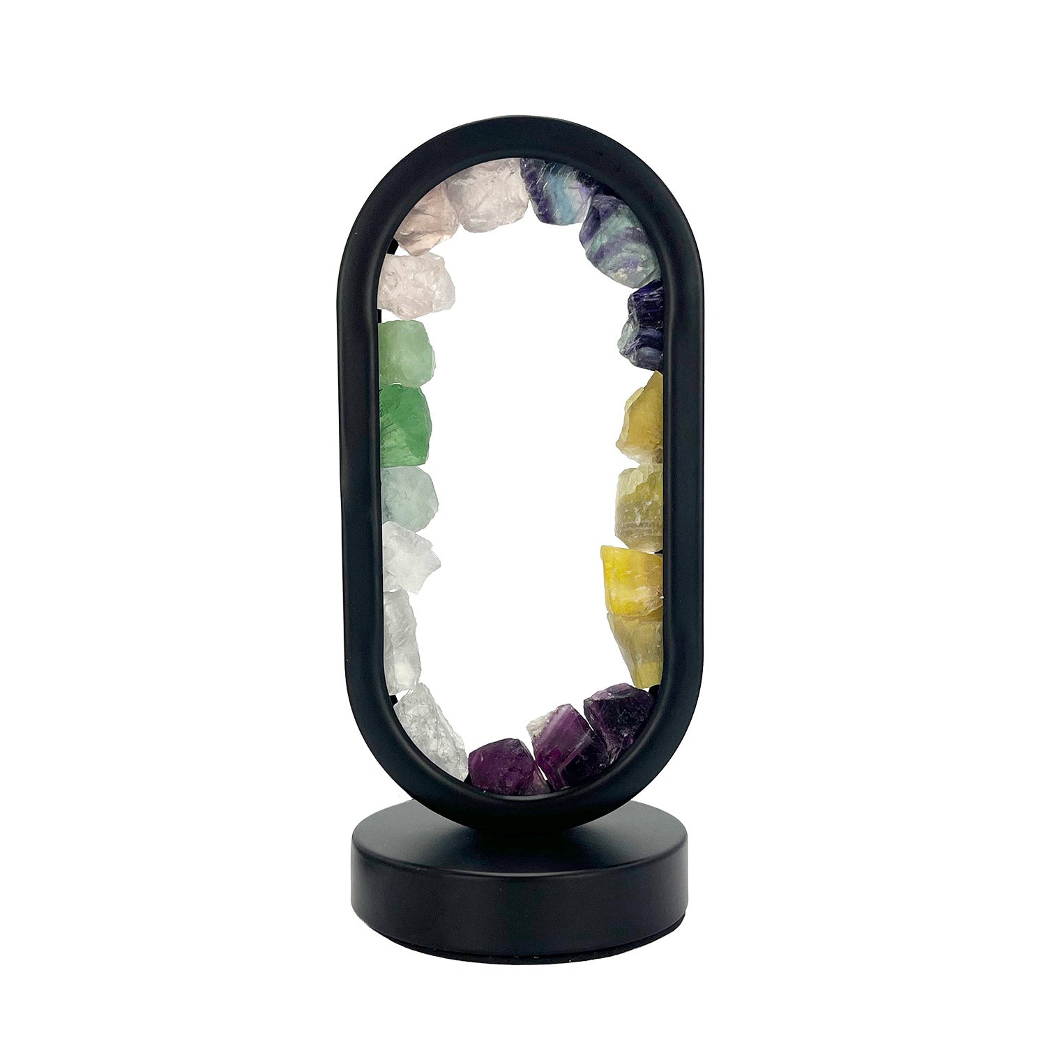Gleneagles - Oval Earth LED Lamp - Mixed Minerals