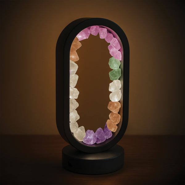 Gleneagles - Oval Earth LED Lamp - Mixed Minerals