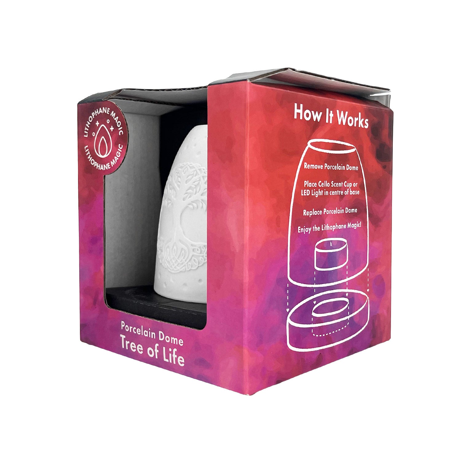 Cello - Tall Tealight Dome - Tree of Life