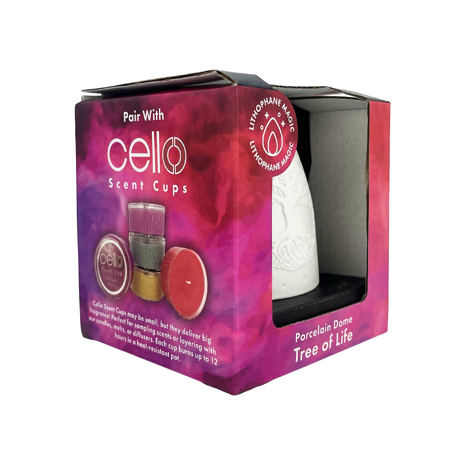 Cello - Tall Tealight Dome - Tree of Life