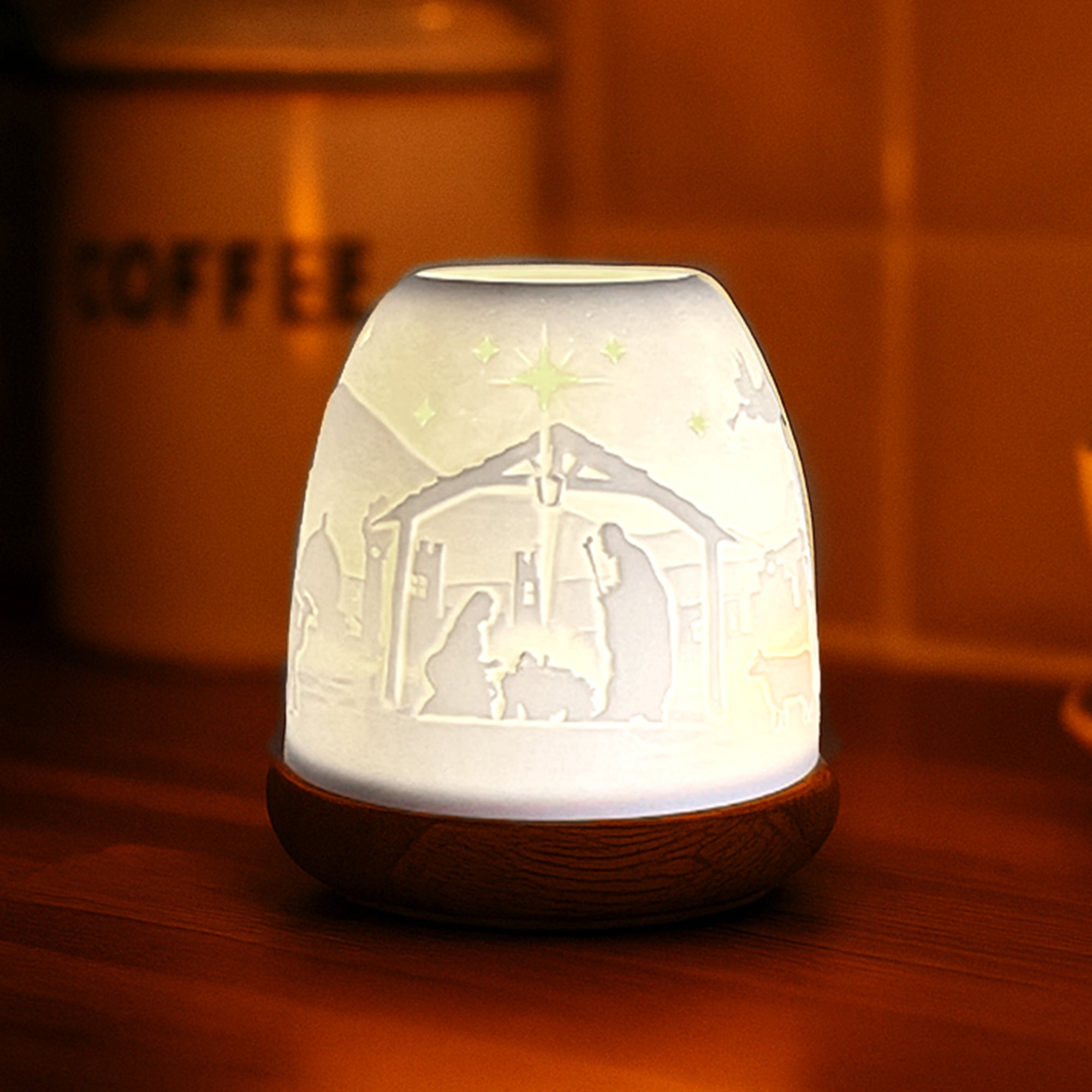 Cello - Tall Tealight Dome - Nativity