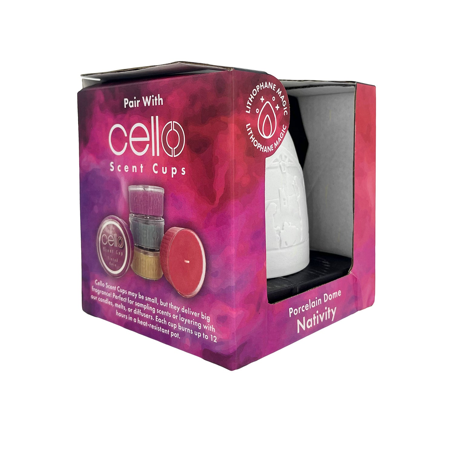 Cello - Tall Tealight Dome - Nativity