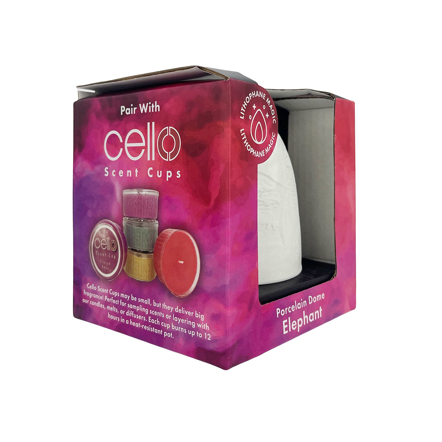 Cello - Tall Tealight Dome - Elephant