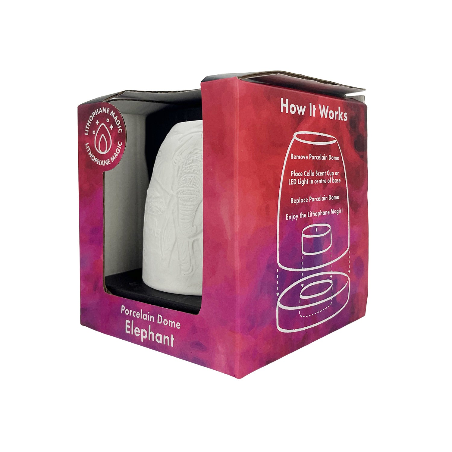 Cello - Tall Tealight Dome - Elephant