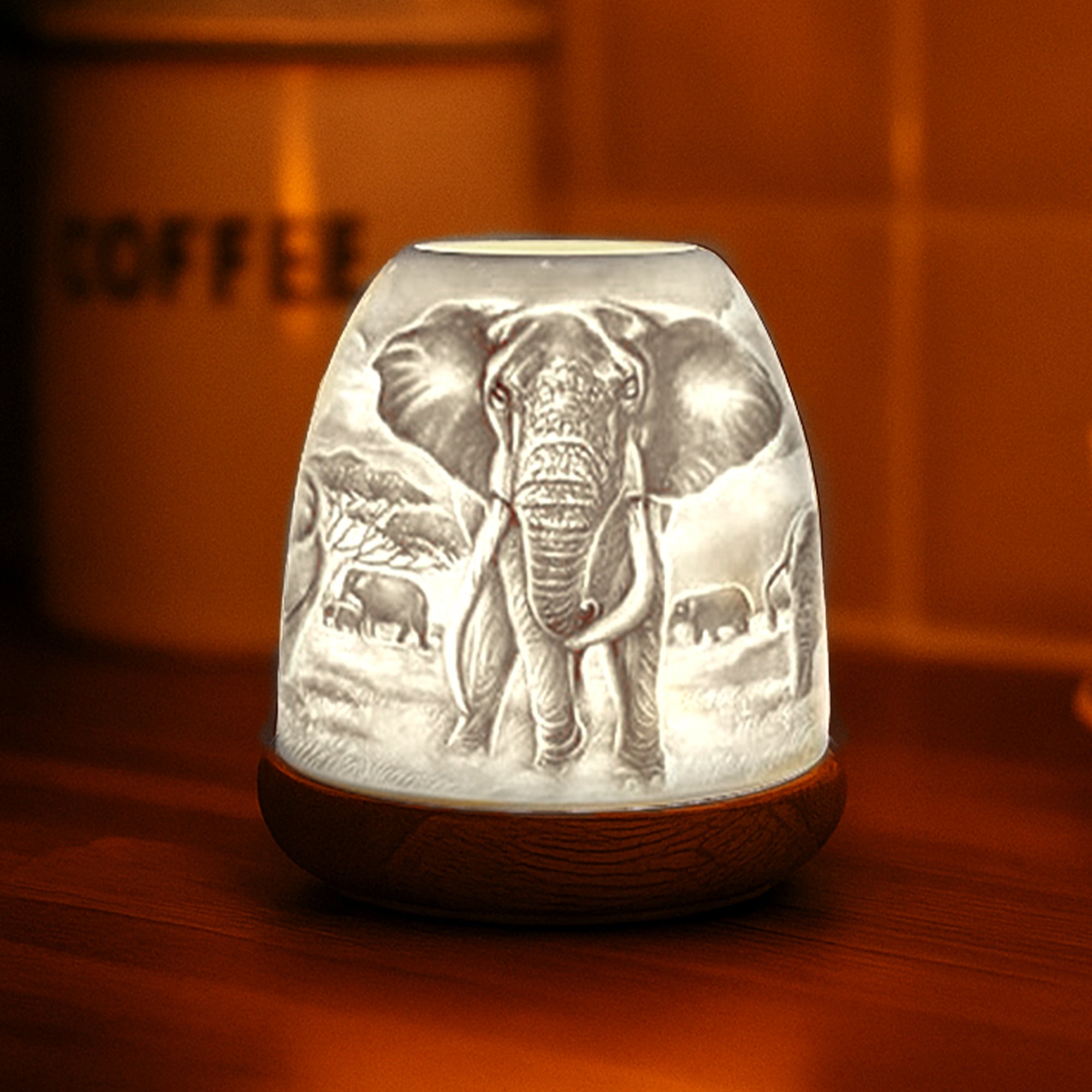 Cello - Tall Tealight Dome - Elephant