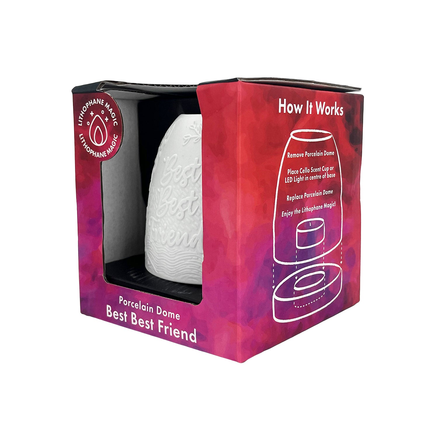 Cello - Tall Tealight Dome - Best Best Friend