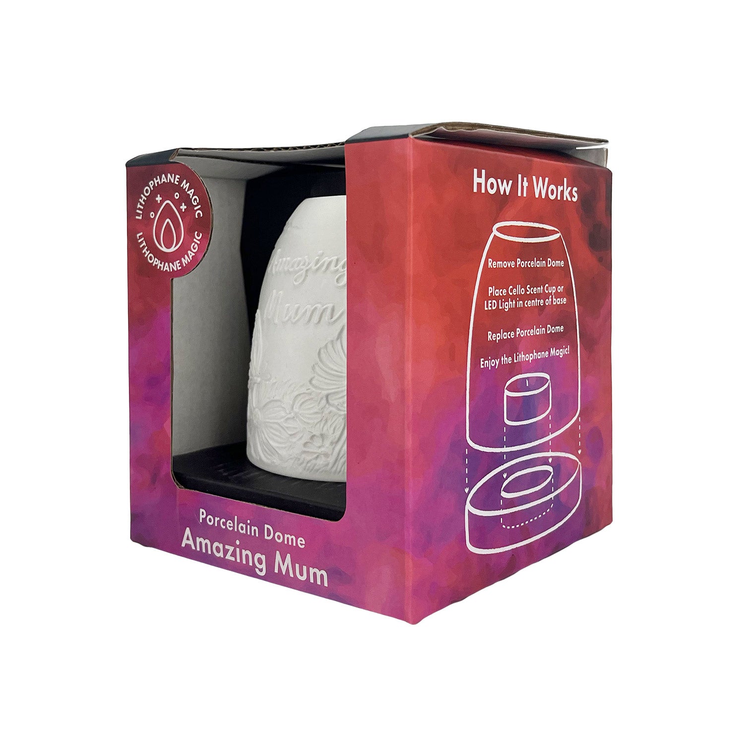 Cello - Tall Tealight Dome - Amazing Mum