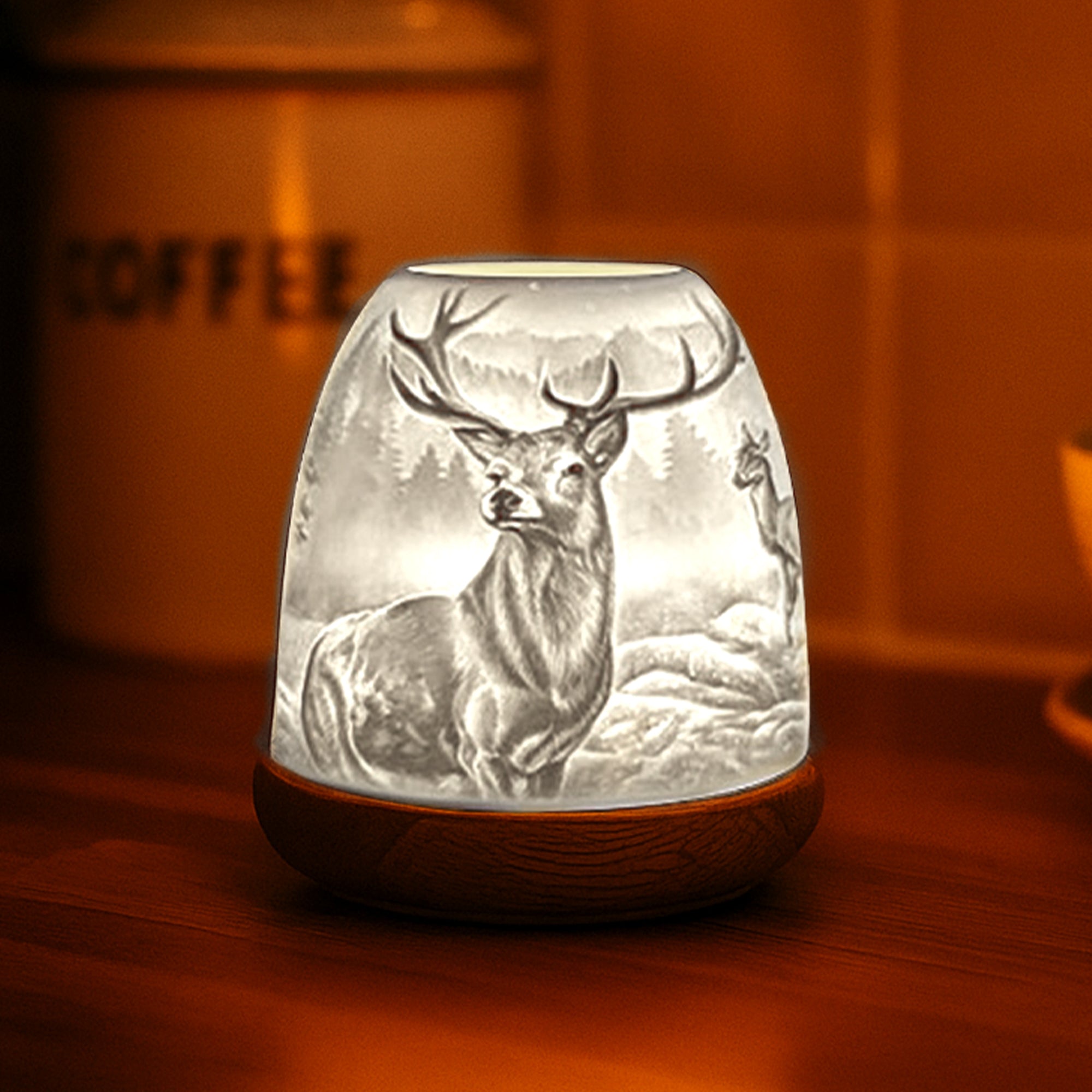 Cello - Tall Tealight Dome - Highland Stag