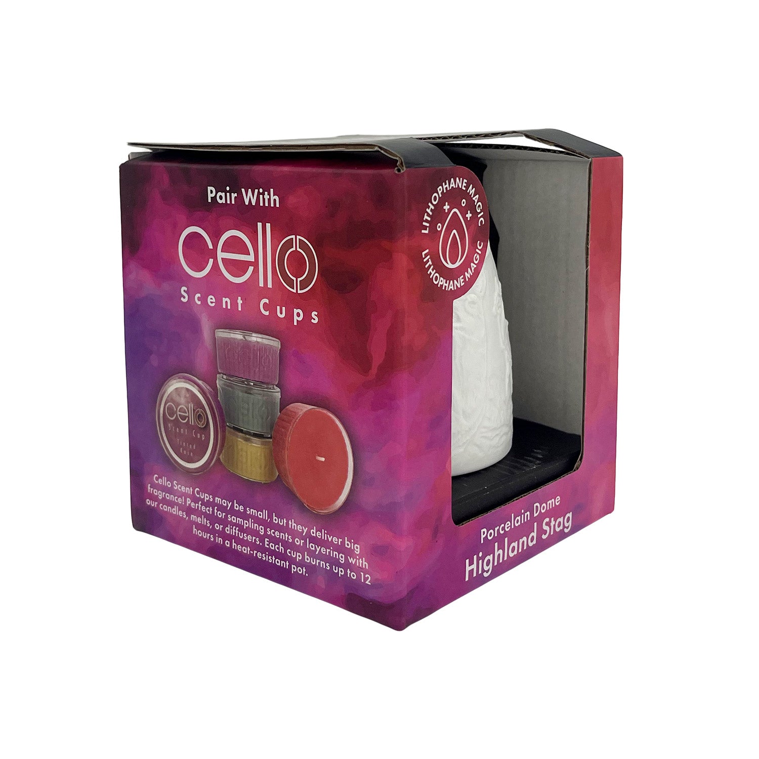 Cello - Tall Tealight Dome - Highland Stag